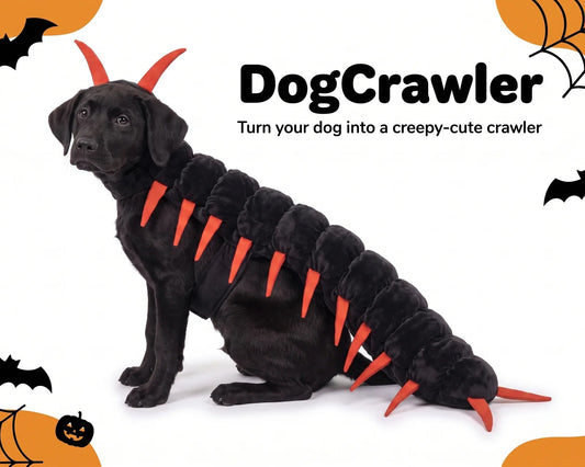 Doggy Crawler™ Dog & Cat Centipede Costume | Soft Plush, Adjustable Fit